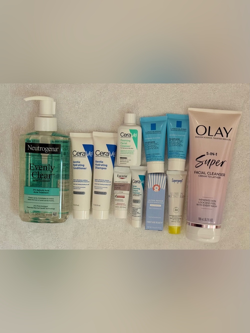 Skincare Bundle - Neutrogena, Olay, CeraVe, La Roche-Posay, Supergoop, First Aid